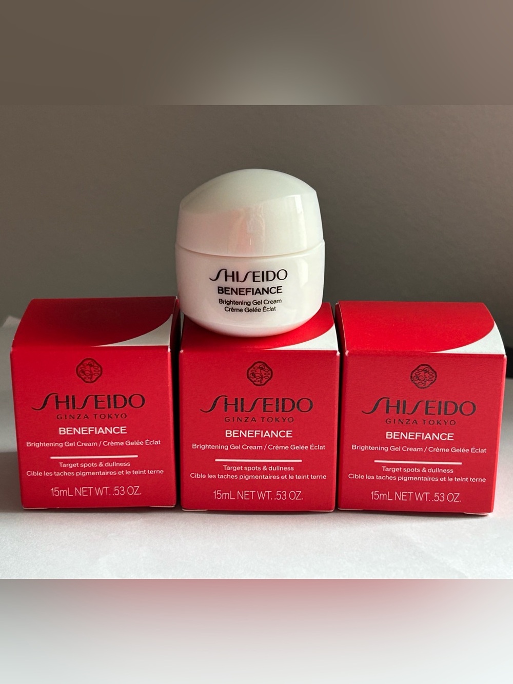 15mlx3 Shiseido Benefiance Brightening Gel Cream Brightening Gel Cream 3-Pack NW